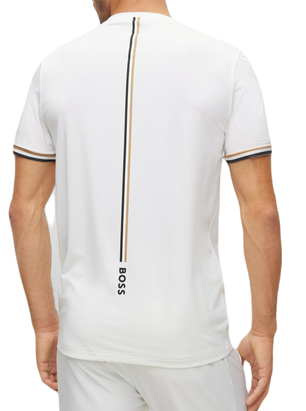 Мужская теннисная футболка BOSS x Matteo Berrettini Tee MB 2 - white