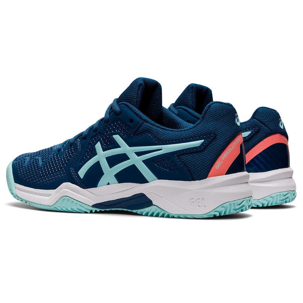 детские Кроссовки теннисные Asics Gel-Resolution 8 Clay GS - light indigo/clear blue