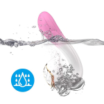 Бело-розовый вибромассажер-уточка 16,2см Silicone Toys USK-V22