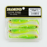 Виброхвост шумовой DIAMOND SHINER 4" (4шт/уп)