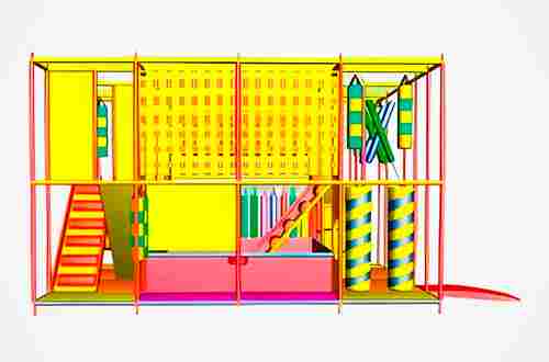 Детский игровой лабиринт с крышей «Карапуз» 5,66×3,69×3,3 м