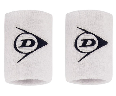 Напульсник теннисный Dunlop Tac Wristbands Short 2P - white