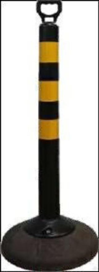 Столбик передвижной упругий СПУ-750.000-1 СБ (черный)