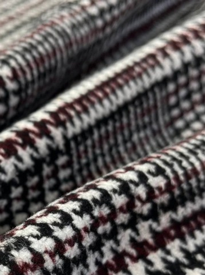 Шерсть с хлопком и п/а костюмно-пальтовая Dolce&Gabbana трехцветная клетка с пье-де-пуль