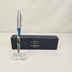 Ручка мал. "Паровоз. Подарок железнодорожнику" с ручной росписью Палех