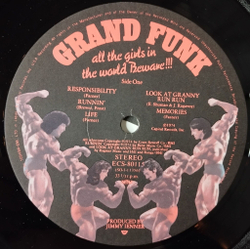 Винтажная виниловая пластинка LP Grand Funk All The Girls In The World Beware (Japan 1975) (No Obi) Memories
