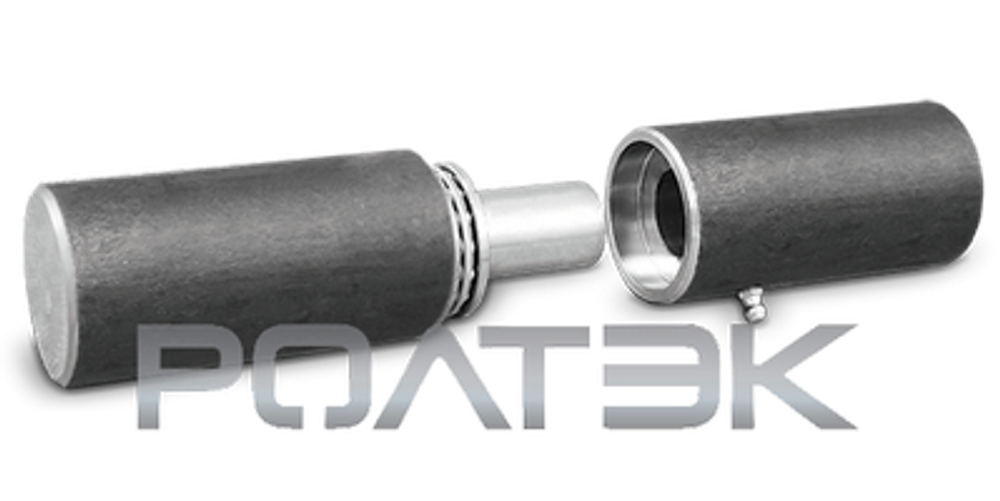 Петля с опорным подшипником и с масленкой Ø50