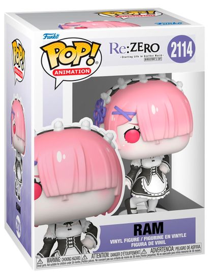 Фигурка Funko POP! Animation Re:Zero Ram (2114) 86512 / Фигурка Фанко ПОП! по мотивам аниме "Re: Zero - жизнь с нуля в другом мире", Рам