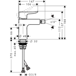 Смеситель для биде Hansgrohe Metris 31280000 хром