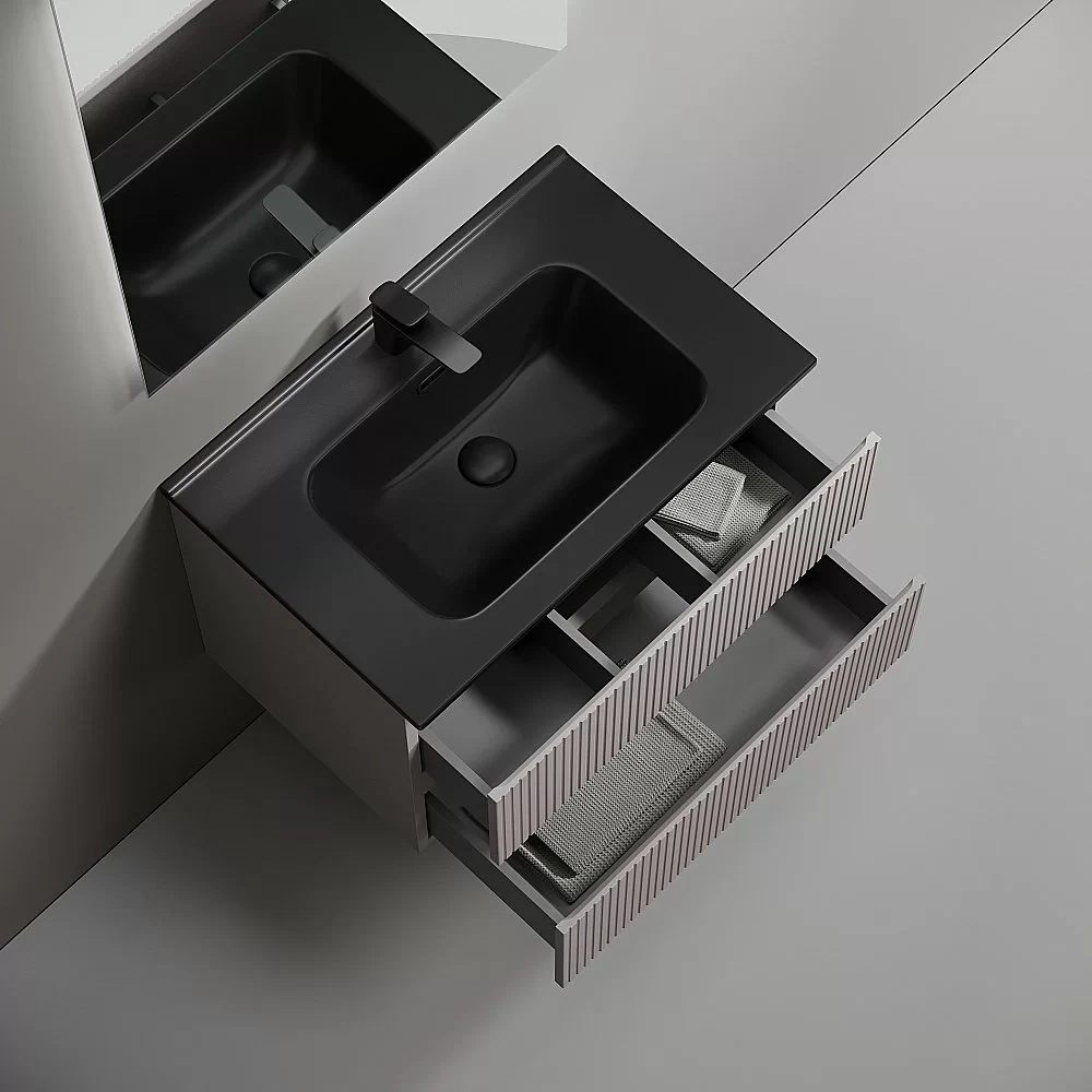 Тумба с раковиной Sancos Snob R 70 SNR70SMСМ серая матовая