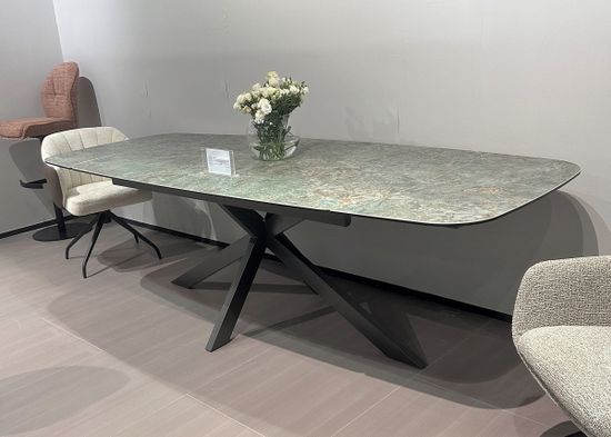 Стол ALVIS 180 TL-319, испанская керамика / темно-серый каркас