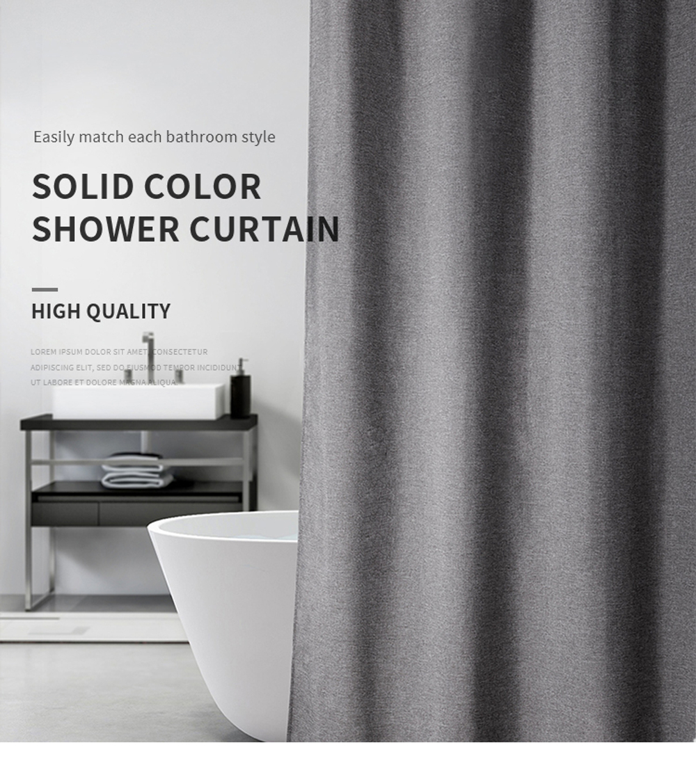 Шторка для ванной 240х200 Carnation Home Fashions Linen Grey