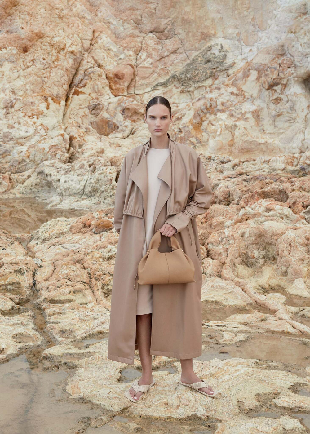 Сумка Polene Numero Neuf EDITION TEXTURED BEIGE