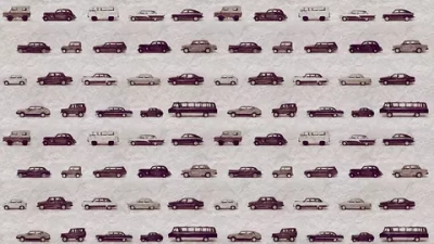 Цифровое панно ID Wall RETRO CARS MIDI SEPIA