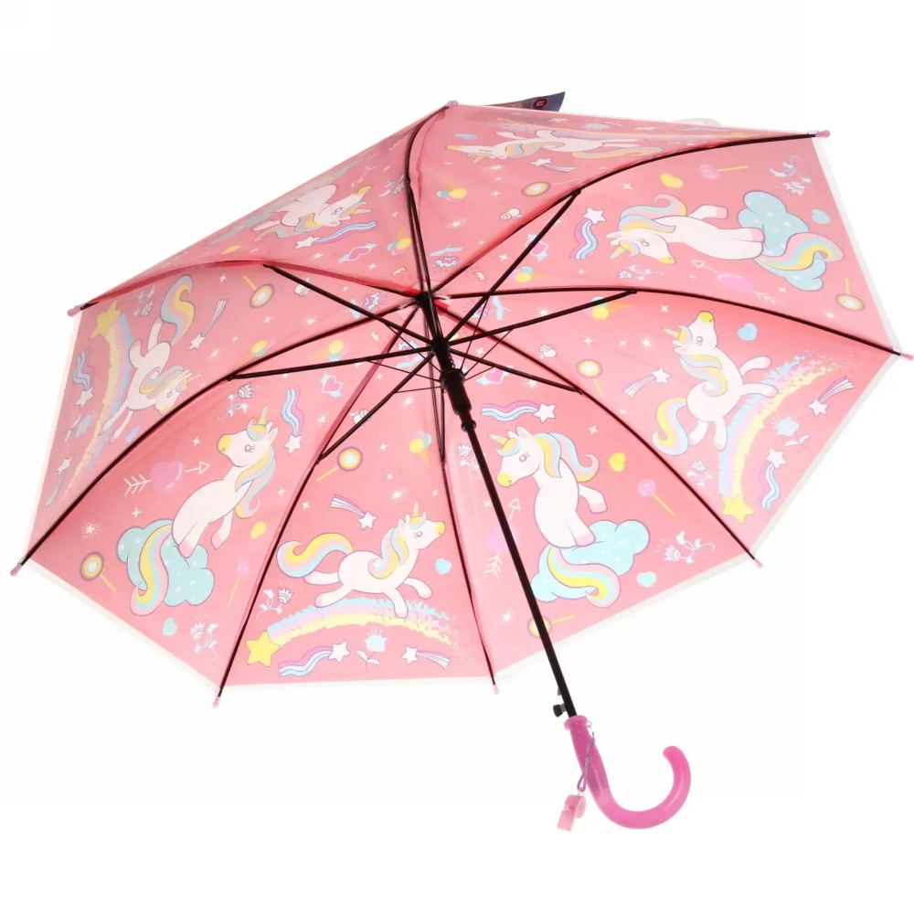 Зонт детский полуавтомат «Ultramarine - Единорожек на луне», 8 спиц, d-85см, длина в слож. виде 68см ●