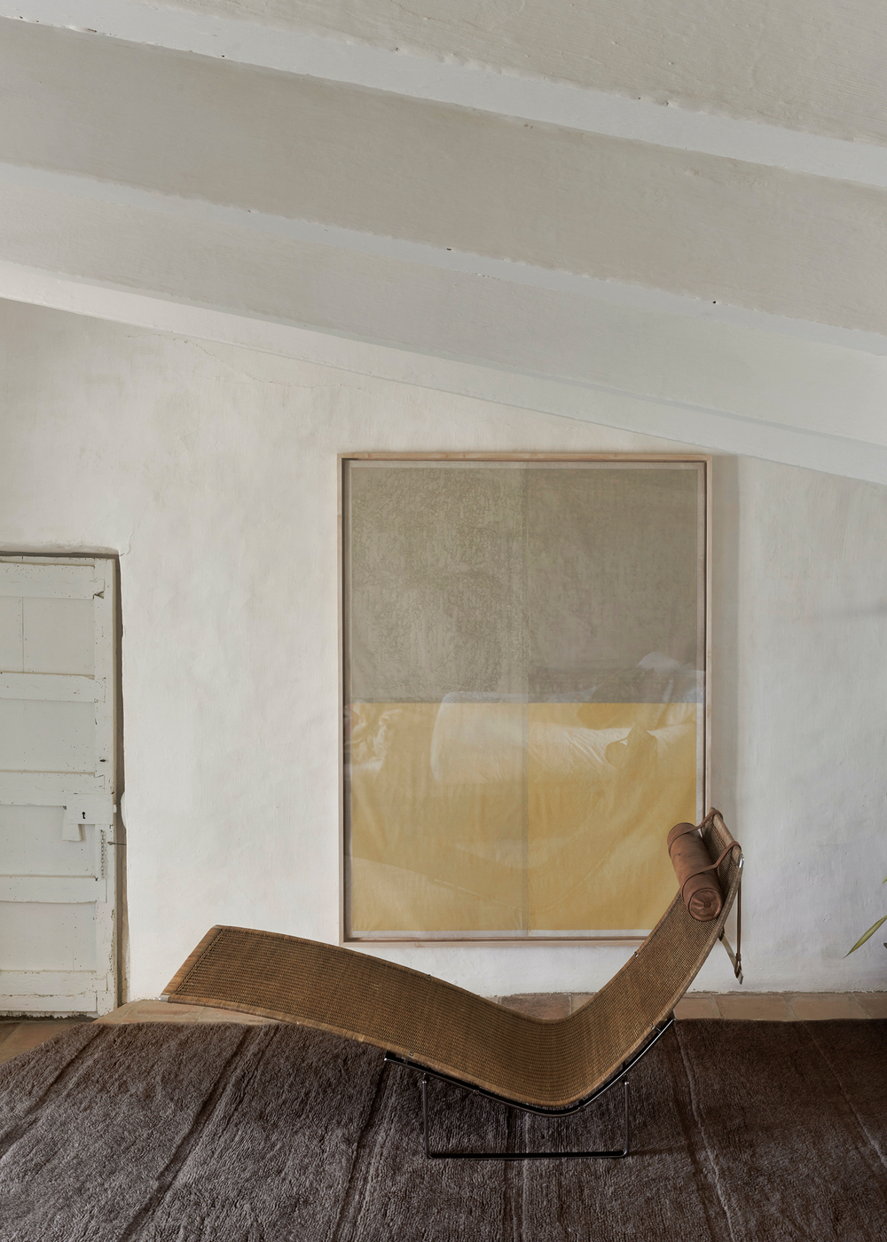 Шерстяной стираемый ковер Lorena Canals Steppe Sheep Brown L (170 x 240 см)