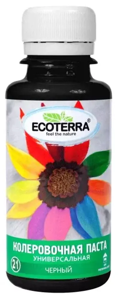 Колер паста универсальная 0,1л ECOTERRA черный