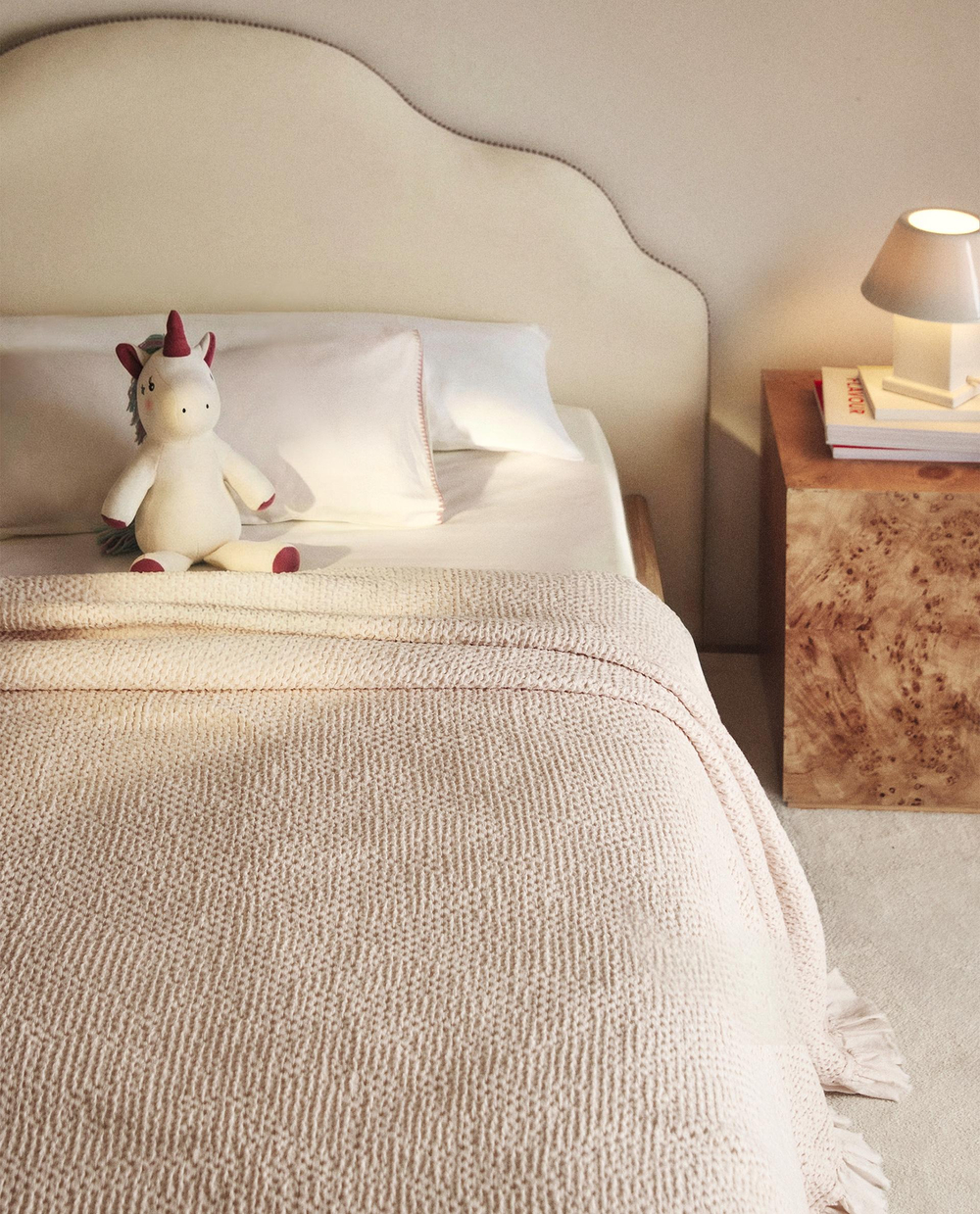 Zara Home покрывало детское из хлопка, экрю