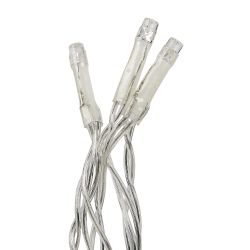 ULD-B6006-080-STK WHITE IP44 Бахрома светодиодная со статическим свечением. 6м. Соединяемая. 80 светодиодов. Белый свет. Провод прозрачный. ТМ Uniel