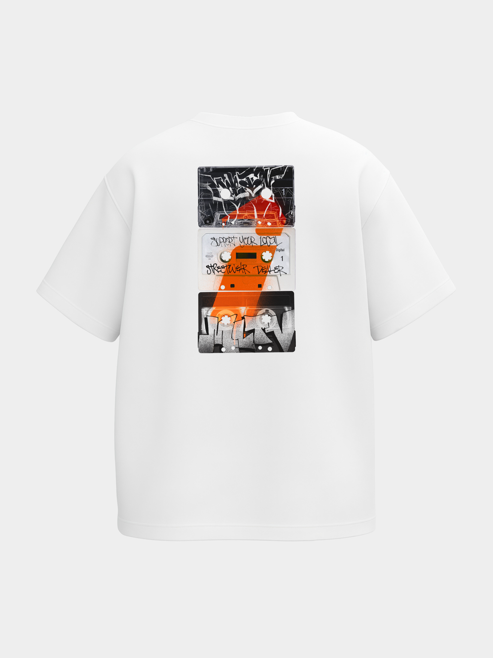 Футболка MLTV Base Cassettes White