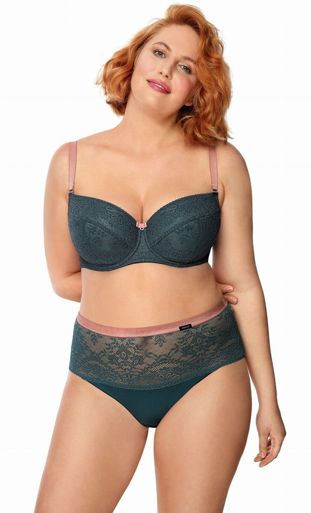 Бюстгальтер Zoya на косточках со съёмными пуш-ап вкладышами (Размер: 80E) (Цвет: темно-бирюзовый)