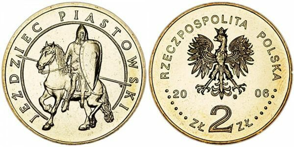 Польша 2 злотых, 2006 История польской кавалерии - Всадник aUNC