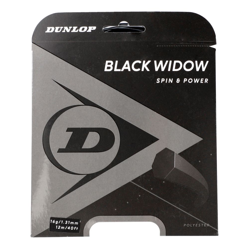Струны теннисные Dunlop Black Widow String Set 12m - Black