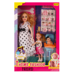 Кукла тип Модель беременная с детьми, коробка 3377-311