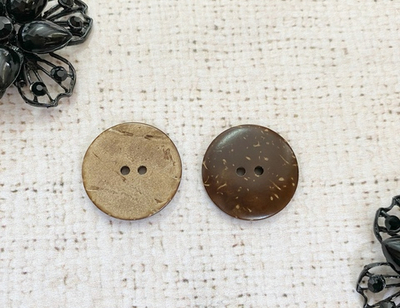 Пуговицы кокос, d 2,1 см, 2 прокола