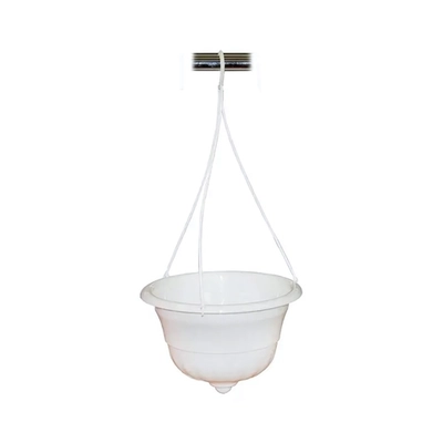 Горшок-кашпо Грация 4,5л подвесной белый