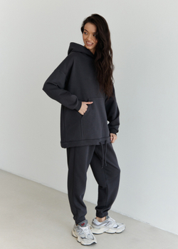 Худи OVERSIZE, графит NEW