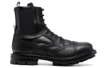 Alexander McQueen Leather Boots "Black"