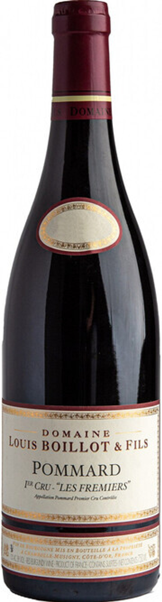 Вино Domaine Louis Boillot & Fils Pommard 1er Cru Les Fremiers AOC, 0,75 л.