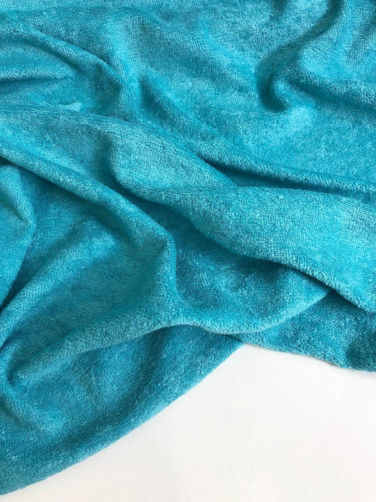 Трикотаж, голубой, хлопок махра, хб/пэ VT