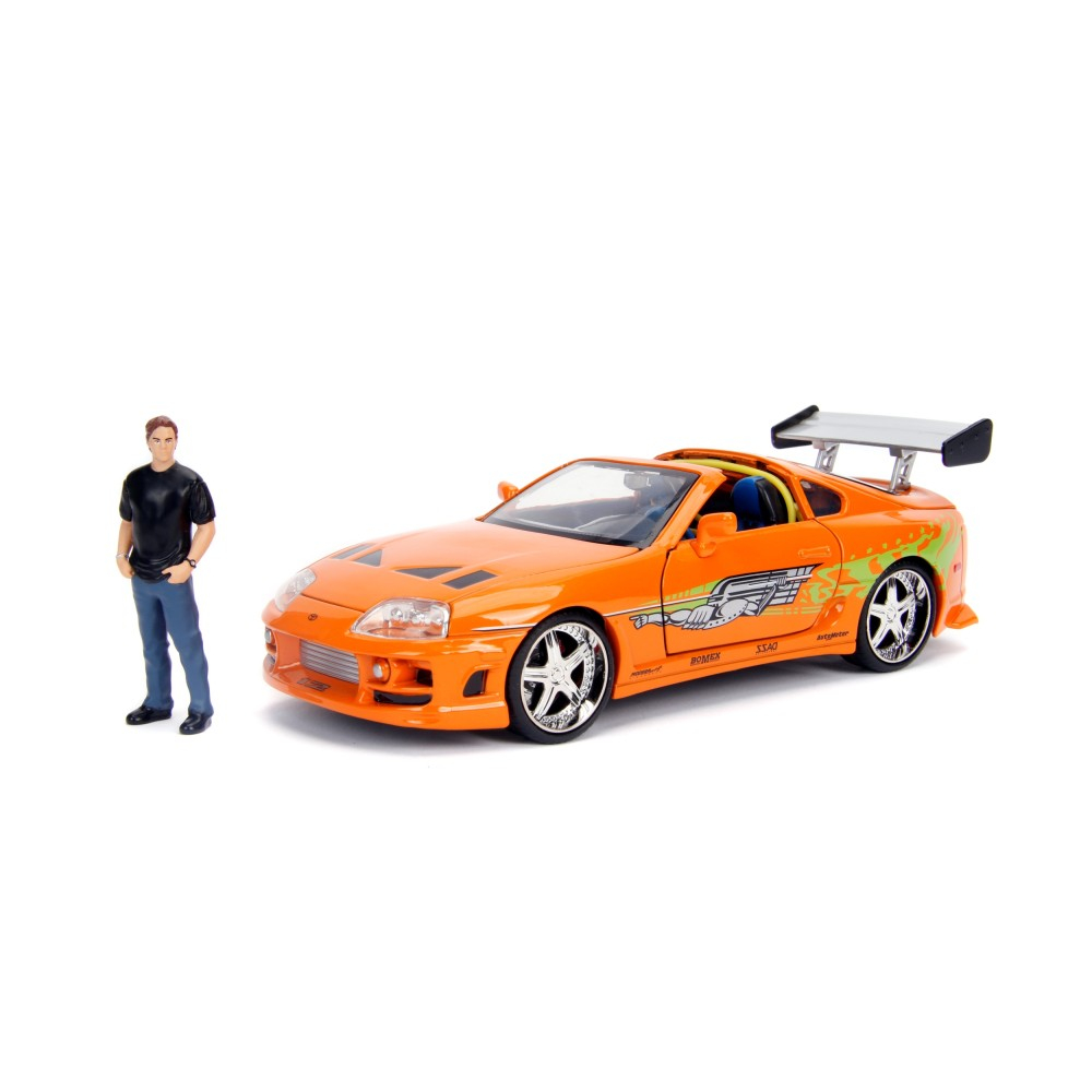 JADA Fast & Furious - Металлическая машина 1995 Toyota Supra 1:24 + фигурка Брайан О'Коннер 3307383