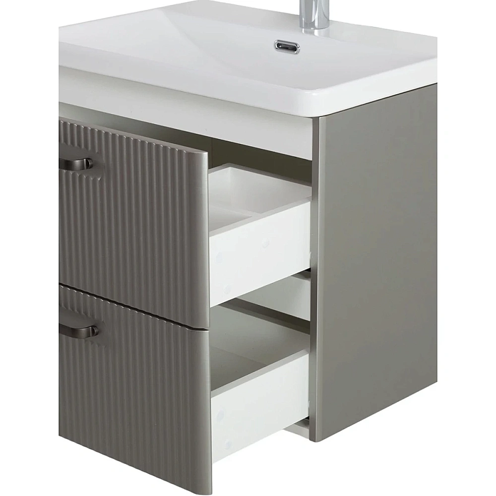 Тумба с раковиной BelBagno 60 DUE-600-2C-SO-SAT-P+BB-8076-3-60 сатин