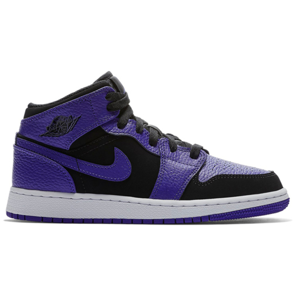 Кроссовки Air Jordan 1 Mid GS Black Dark Concord