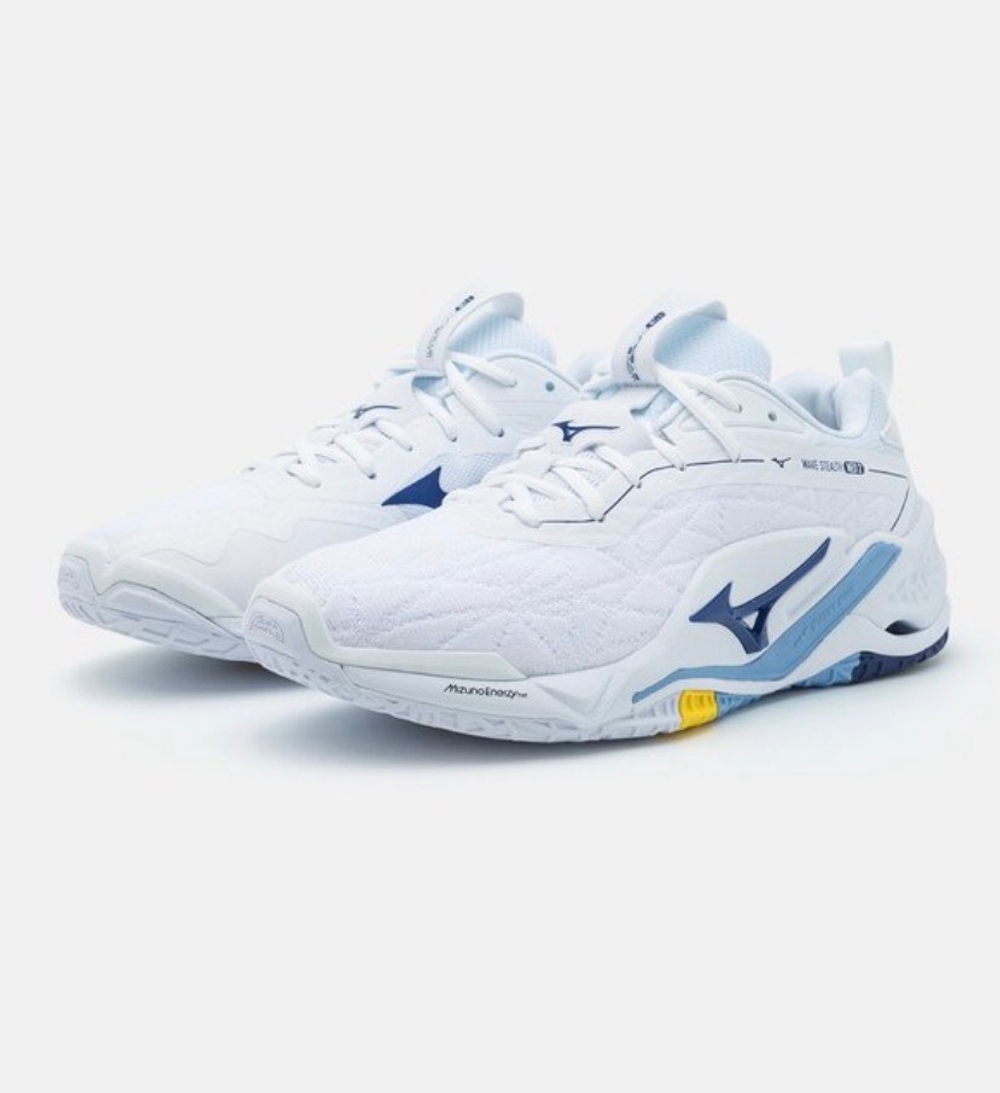 MIZUNO, WAVE STEALTH NEO 2(U), HANDBALL, White/BellwetherBlue/BelAirBlu, MEN, US 9 /EUR 42 /UK 8 /СМ 27