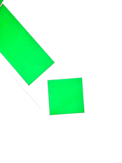 Клейкая лента ФОРМА КВАДРАТ 25-25мм @ultraMATT SIGN Зеленый (светится в ультрафиолете) - 100 штук