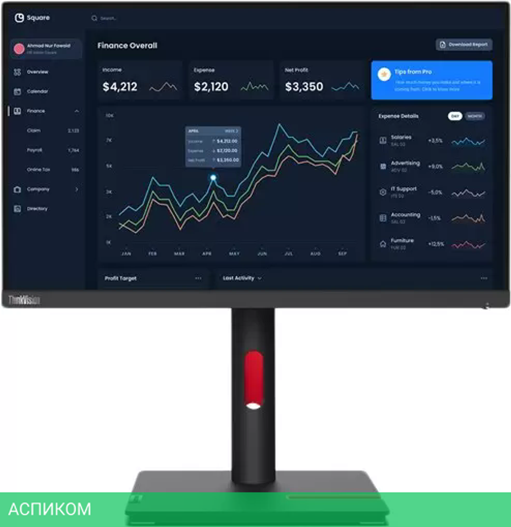 Монитор Lenovo ThinkVision T22i-30 63B0MAT6EU