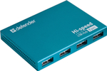 Переходник Defender USB 2.0 (F), USB 2.0 (M) голубой