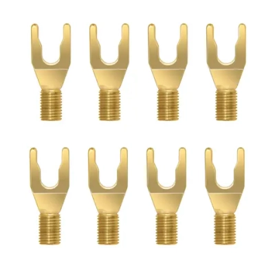 Wireworld Set of 8 Uni-Term Gold Spades w/Sockets, коннектор "лопатка", позолоч., 8шт. (SPDGUTM08)