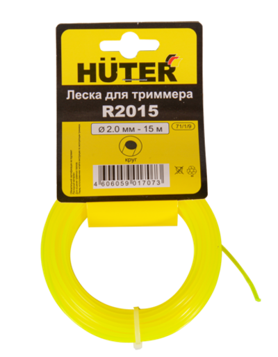 Леска Huter R2015 для триммера, 2 мм, круг