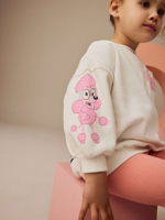 Толстовка и легинсы в комплекте для девочки Next E53-935, Персиковый, Молочный