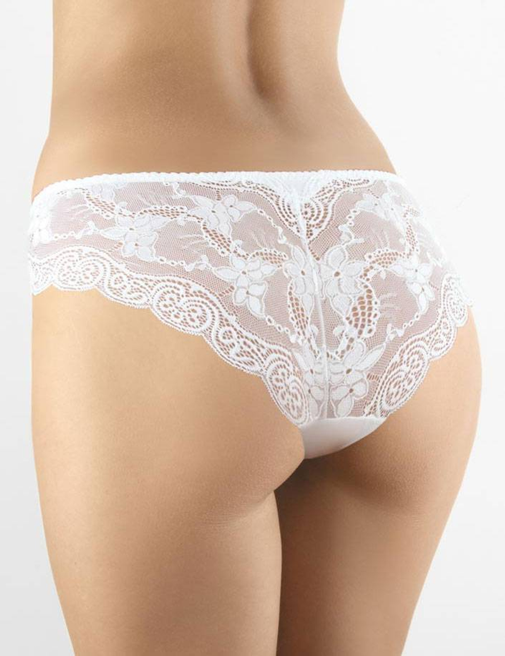 Оригинальные кружевные трусики Laura (Размер: 40) (Цвет: белый)