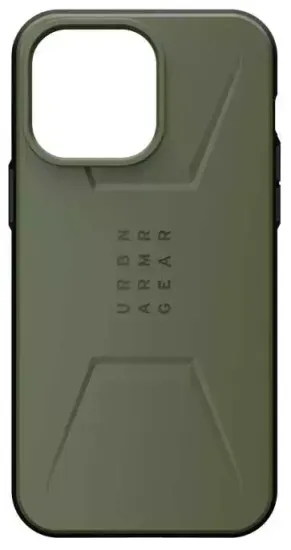 Чехол с поддержкой MAGSAFE Uag Civilian для iPhone 14 Pro 6.1", цвет оливковый (Olive Drab)