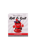 Стимулирующий презерватив-насадка Roll   Ball Strawberry