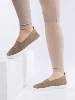 Мокасины летние текстильные