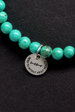 Браслет "Memo about Health" из малахита 6 мм