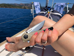 Складной нож Biker Z M390 (Cryo) StoneWash